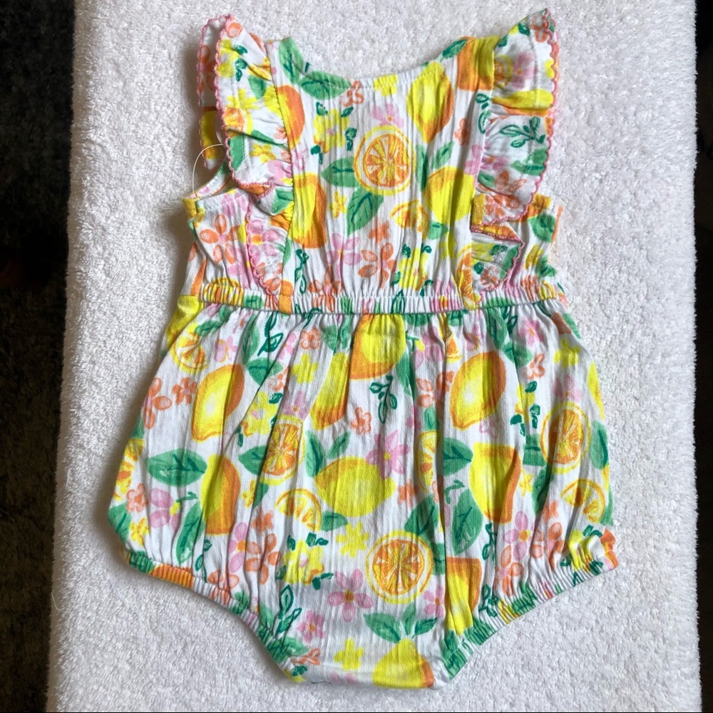 🌸🍋 NWT - WN Infant Summer Romper 🍋🌸 - Picture 2 of 10